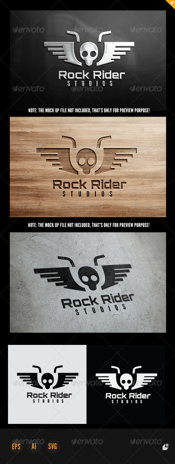 Rock Rider Logo - Humans Logo Templates