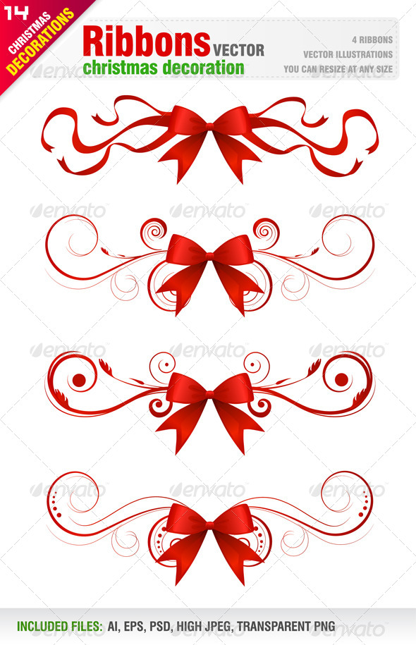 Ribbons - Flourishes / Swirls Decorative