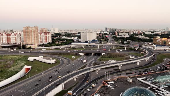 View of the Transport Interchange of Moscow