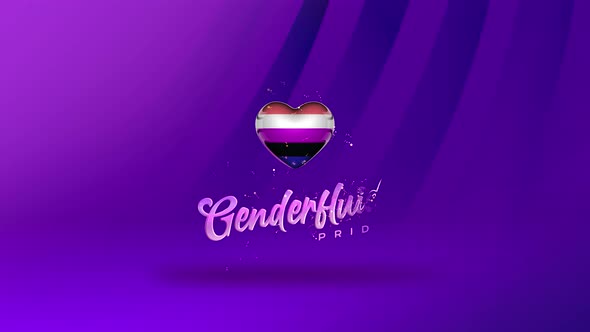 Genderfluid Gender Sign Background Animation 4k alt