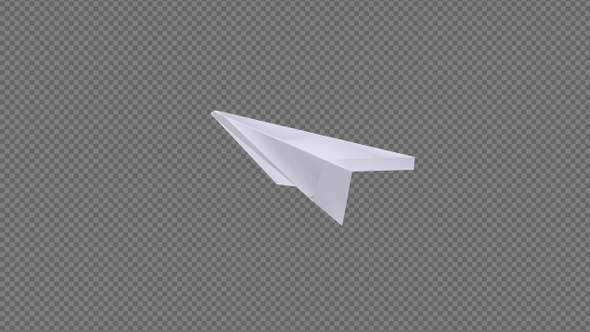 Paper Plane - Blank Sheet - Flying Loop - Down Side Angle