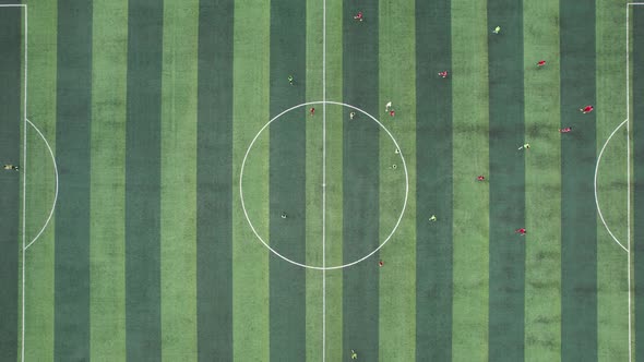 Football Stadium Aerial View alt