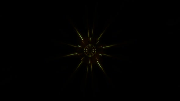 Abstract Circle Rays Orange 02 alt