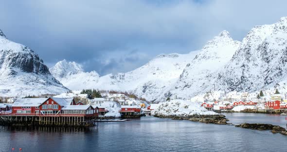 A Village on Lofoten Islands Norway alt