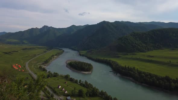 View of Katun River