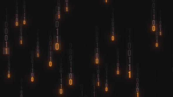 0-1 Numbers Codes falling abstract background alt