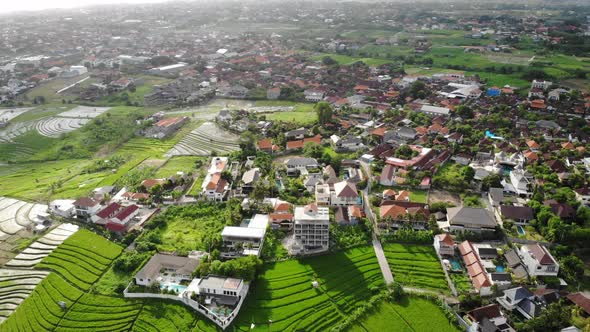 Rice Fields and Villas in Kerobokan, Bali