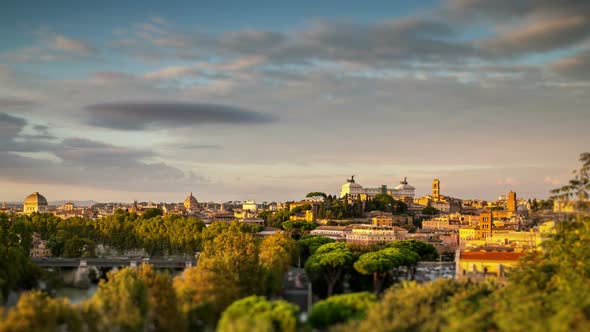 Rome at sunset alt