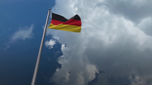 Germany Flag Waving 4K alt