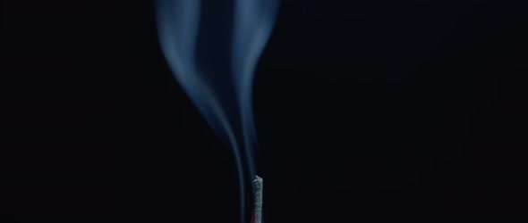 Silky white smoke burning alt