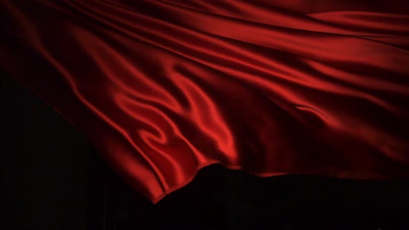 Red fabric, Slow Motion alt