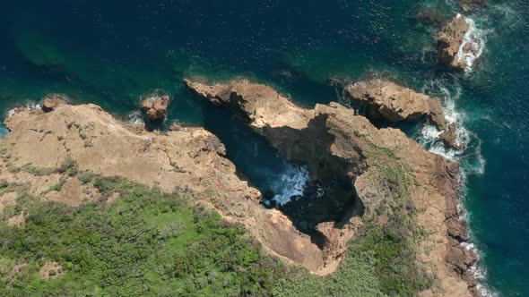 Turquoise Ocean Waters Surrounded Mount Guia Horta City Faial Island Azores alt