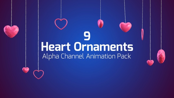 Heart Ornaments Pack