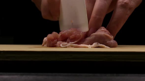 Cutting Chicken Fillets