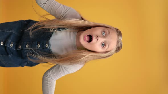 VERTICAL VIDEO POV Portrait Aggressive Baby Girl Scolding Waving Hand No Not Dont Want Gesture alt