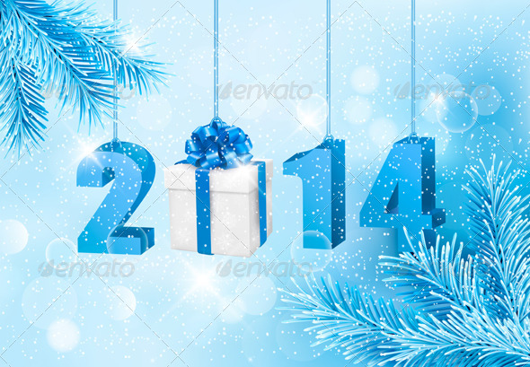 Happy New Year 2014 Design Template - New Year Seasons/Holidays