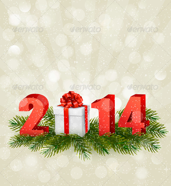 Happy New Year Design Template. - New Year Seasons/Holidays
