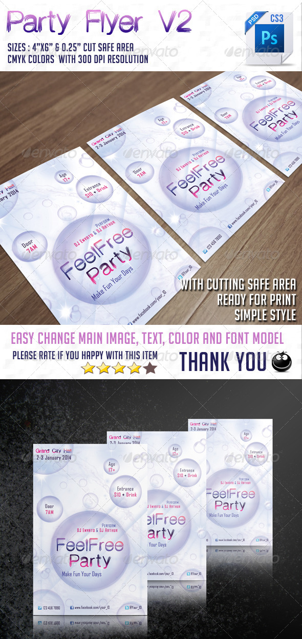 Party Flyer V2 - Clubs & Parties Events