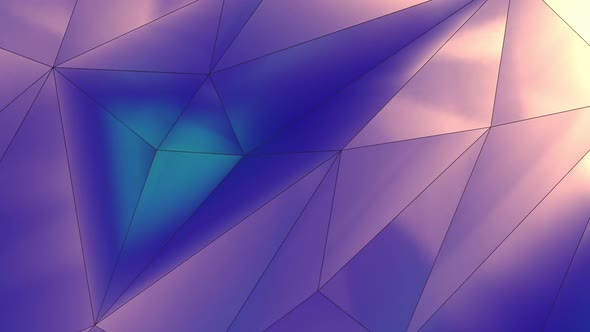 Low Poly Blue Purple Background 2