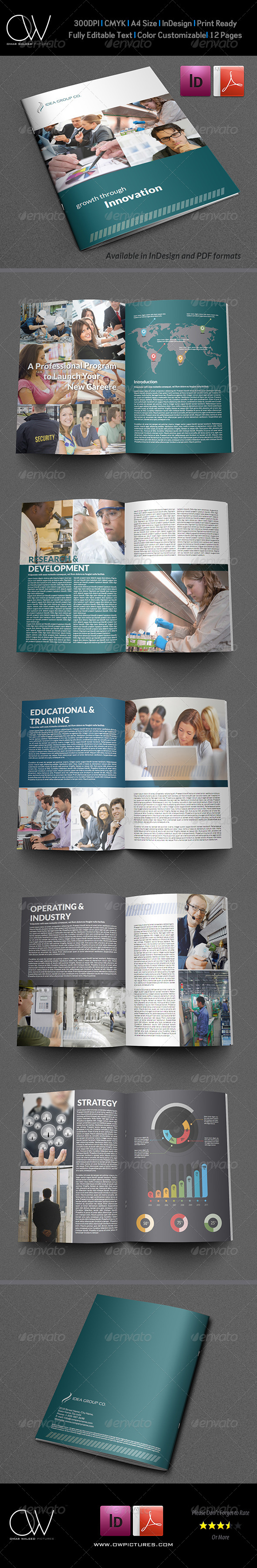 Company Brochure Template Vol.13 - 12 Pages - Corporate Brochures