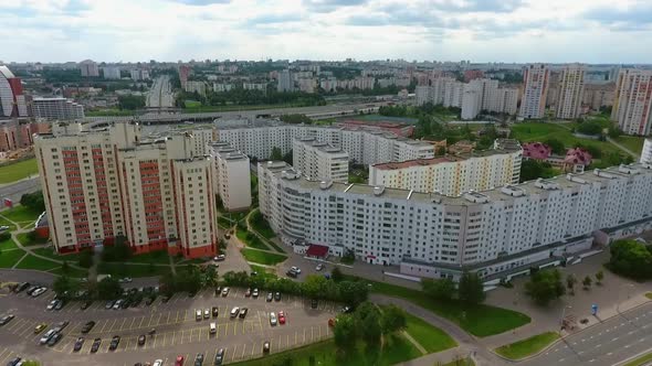 Houses In The City Housing Area Aerial, Stock Footage | VideoHive