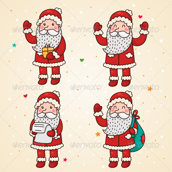 Santa Claus, Set - Christmas Seasons/Holidays