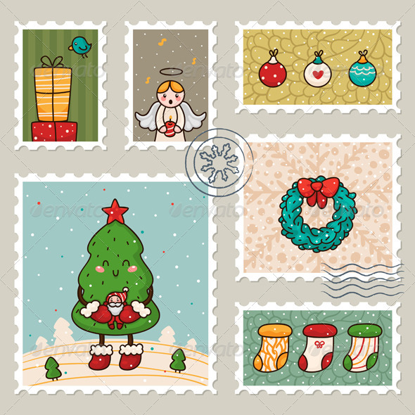 Christmas Stamp - Christmas Seasons/Holidays