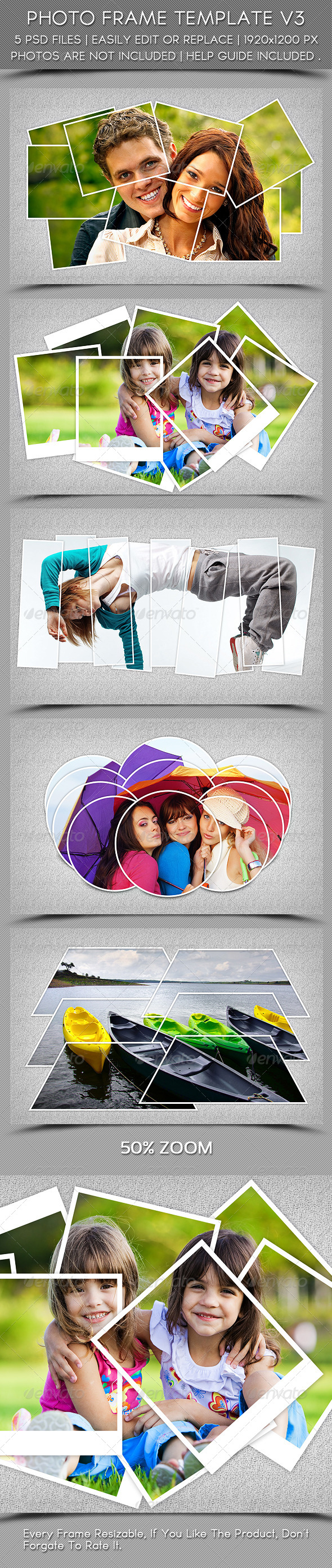Photo Frame Template V3 - Photo Templates Graphics