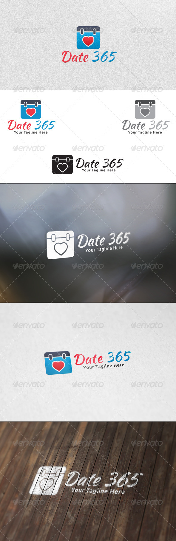 Date 365 - Logo Template - Symbols Logo Templates