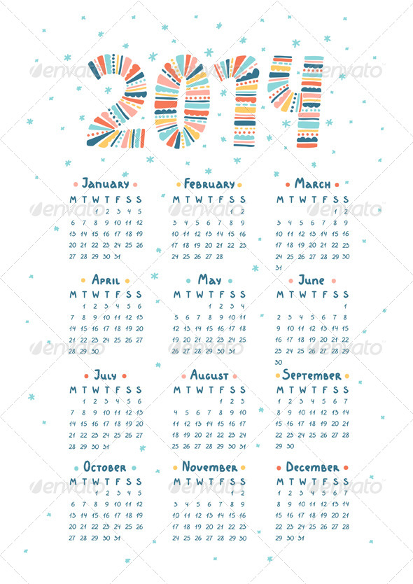 Calendar 14 By Stolenpencil Graphicriver