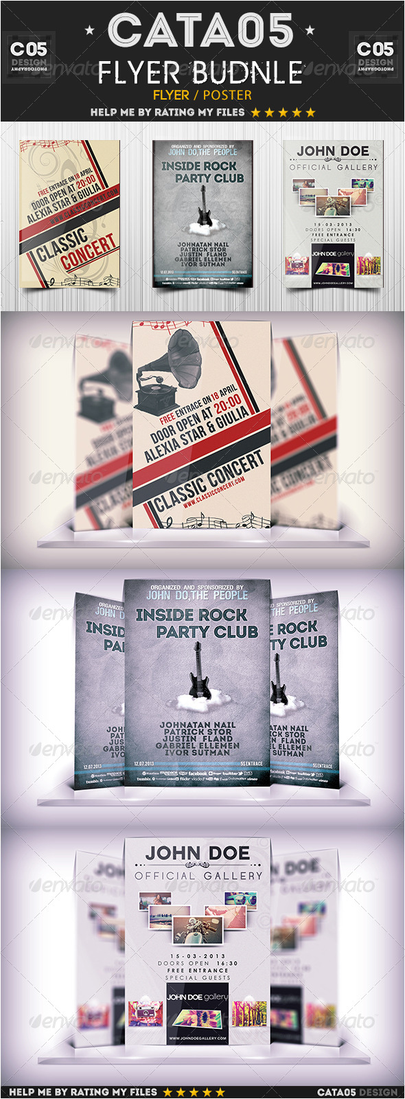 Flyer Bundle Pack 2 - Flyers Print Templates