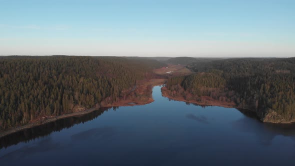 National Park Concept Lake Inlet and Boreal Forest Aerial