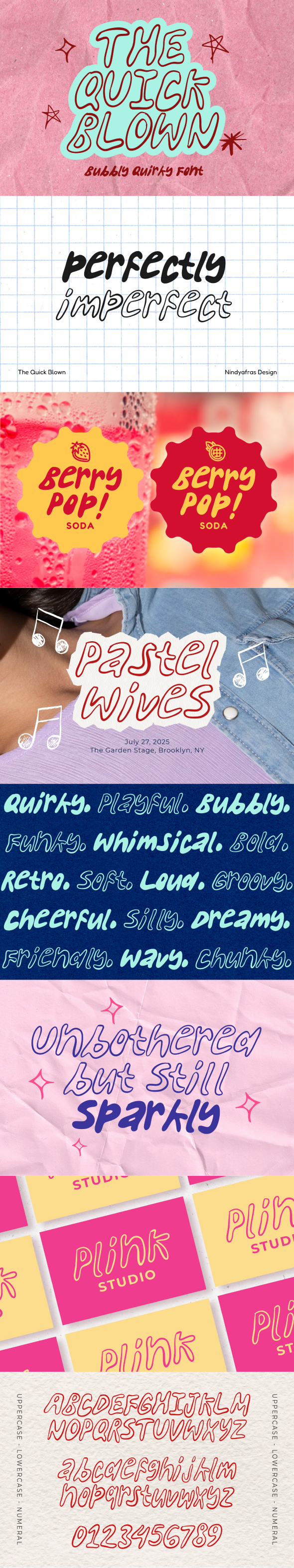 The Quick Blown - Bubbly Quirky Font