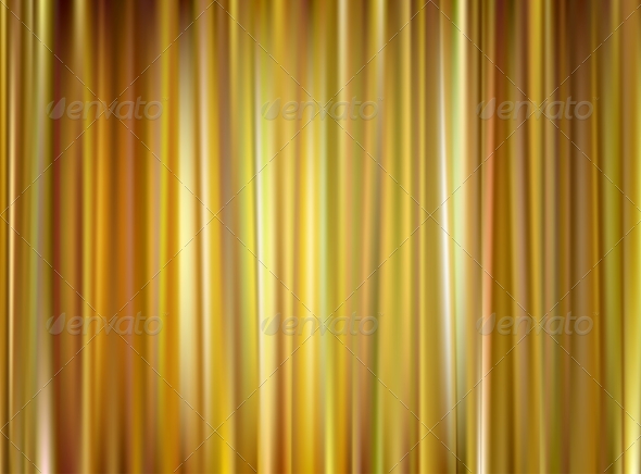 Vector Gold Curtain by epic11 | GraphicRiver