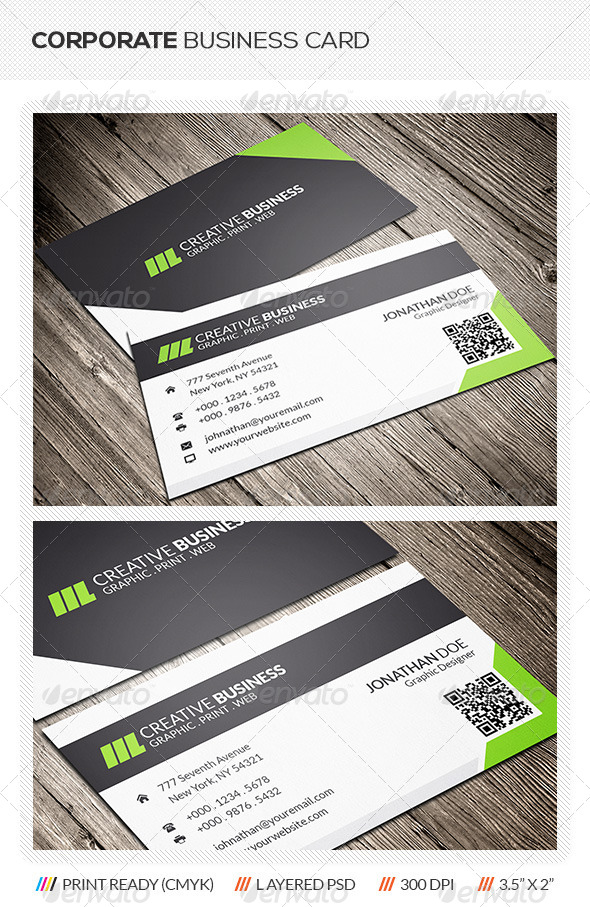 Corporate Business Card - Corporate Business Cards