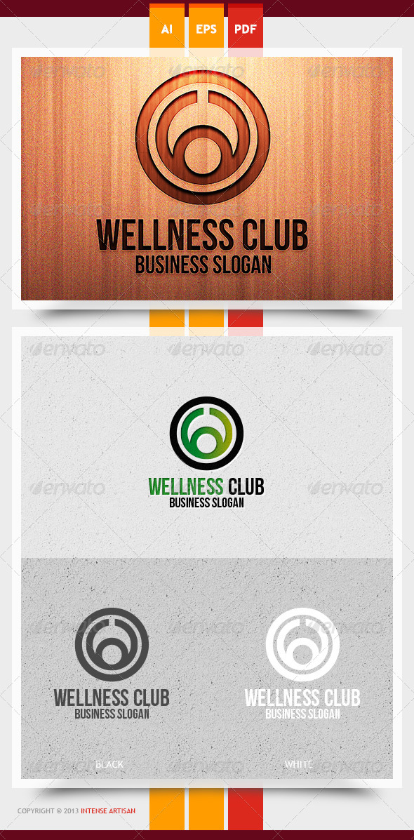 Wellness Club Logo Template - Humans Logo Templates
