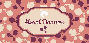 Floral banners