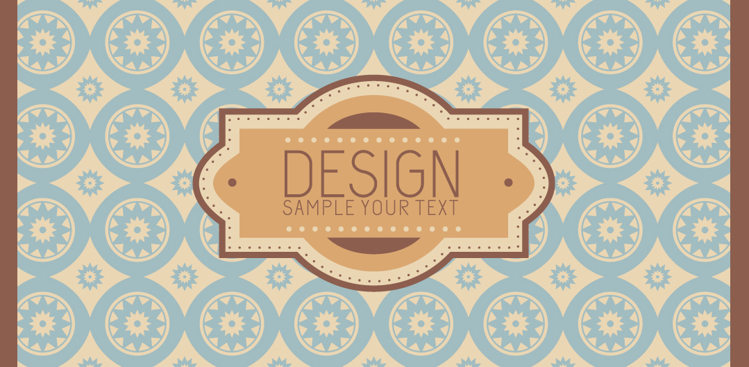 Cards and envelopes in retro style