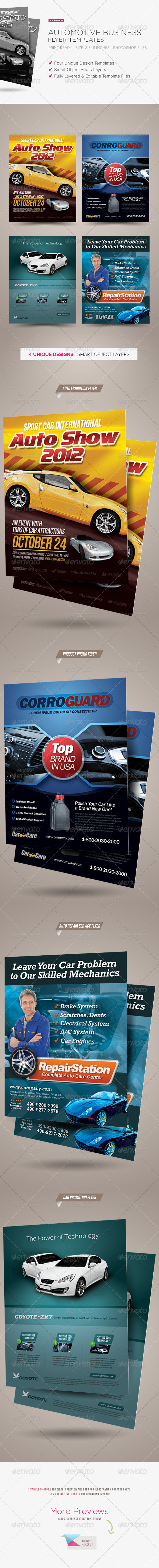 Premium Automotive Business Flyers - Corporate Flyers