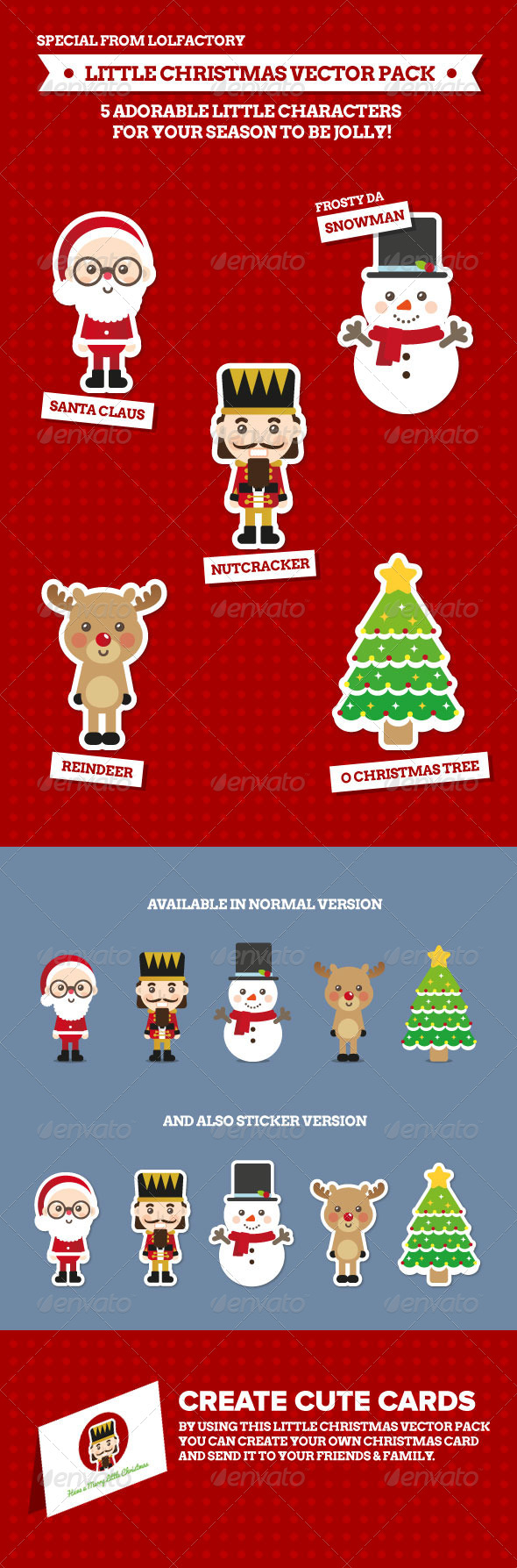 Little Christmas - Character Vector Pack - Christmas Seasons/Holidays