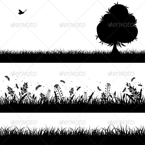 Nature seamless background - Flowers & Plants Nature