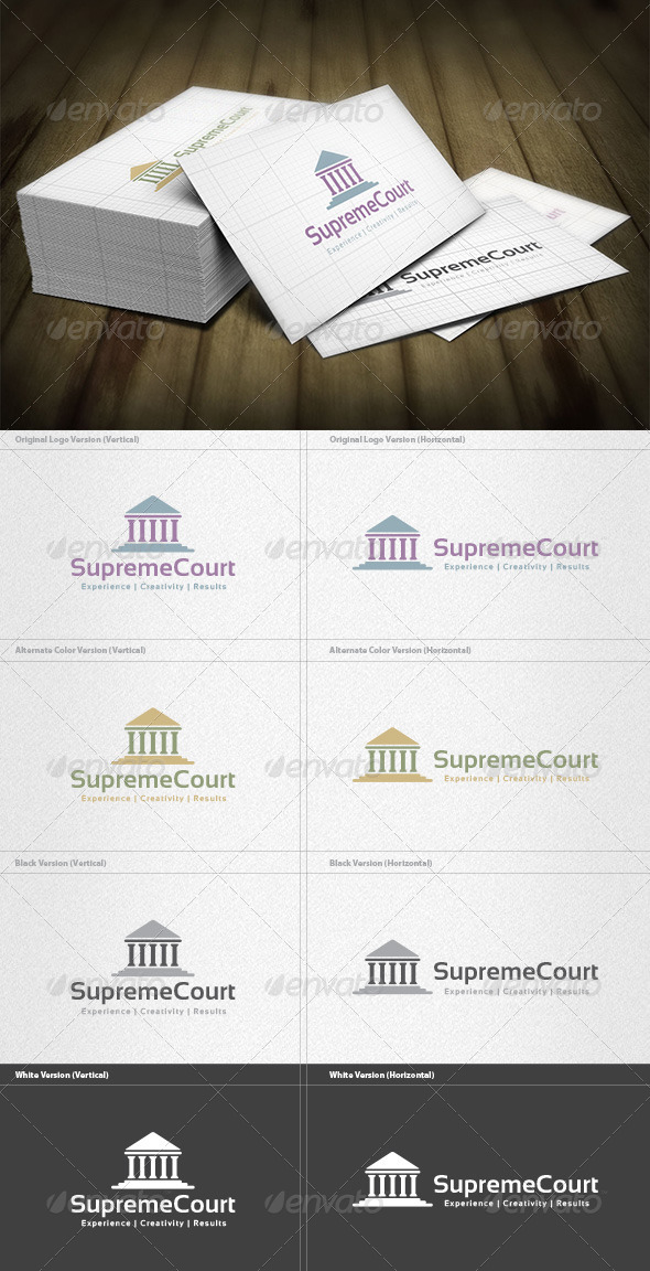 Supreme Court Logo - Buildings Logo Templates