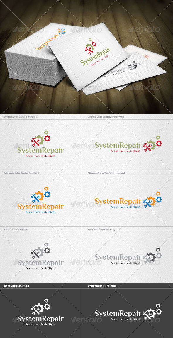 System Repair Logo - Objects Logo Templates