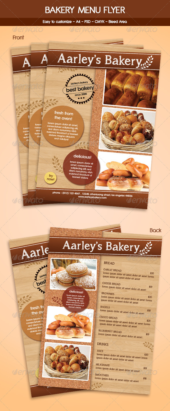 bakery flyer