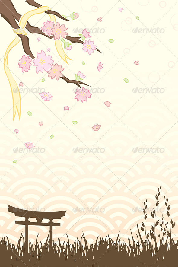 Cherry Blossoms - Decorative Vectors