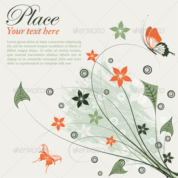 Floral frame - Miscellaneous Seasons/Holidays