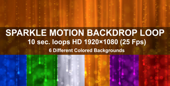 Sparkle Motion Backdrop Loop