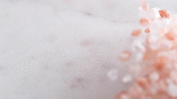 Pink Himalayan salt. Slow Motion. alt