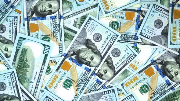 Vertical orientation video: Cash american hundred dollars, money background alt