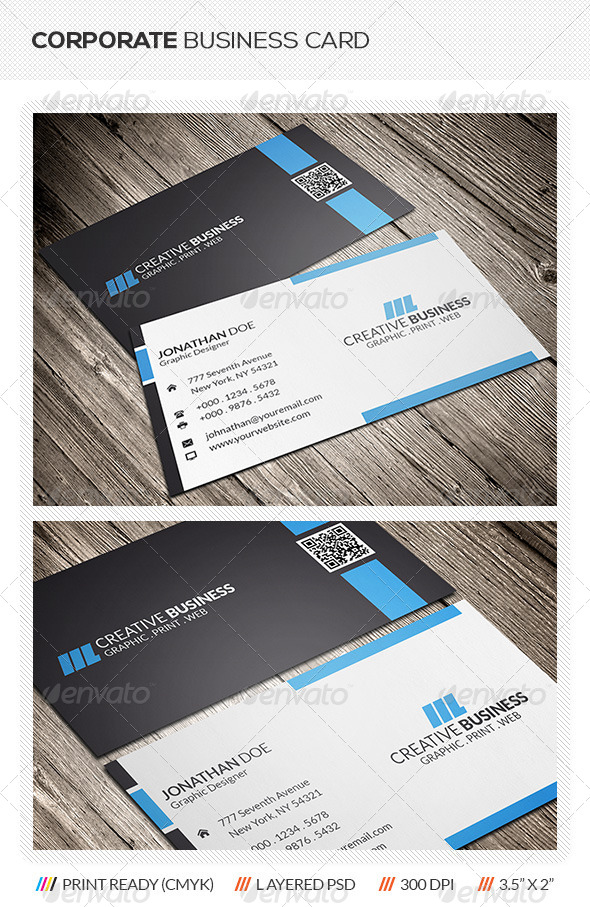 Corporate Business Card - Corporate Business Cards